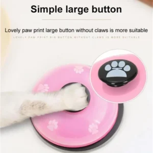 1pc Pet Toy Training Dinner Small Bell Footprint Dog Toys for Teddy Puppy Pet Call Puppy Accessories Pet Toys