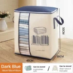 1Pc Futon Storage Bag Non-Woven Fabrics Transparent Visual Window for Quilt Storage Household Items Storage Bag - Image 6