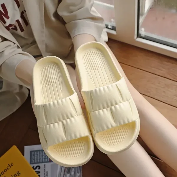 Soft Bottom Slippers for Women Home Bathroom Home Bath Non-slip Couple Summer Sandals for Men Summer Wear Comfortable - Image 2