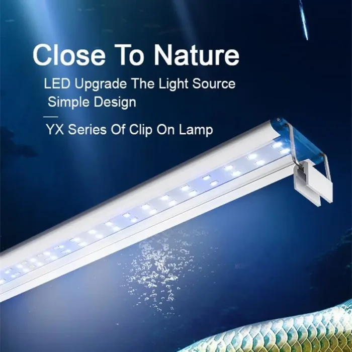kf-Sd123590947c3438a83b4f416e6404d9e9 Extensible Waterproof Clip on Lamp For Fish Tank Super Slim LED Aquarium Lighting Aquatic Plant Light - Image 1