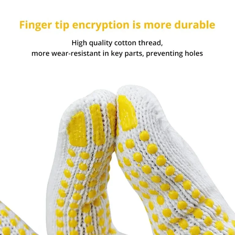 12 Pairs Work Gloves With Anti Slip Grip, PVC Dots Safety Cotton Protection ,For Painter, Mechanic Industrial Construction - Image 5