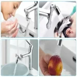 New Universal Rotation Extender Faucet Aerator Plastic Splash Filter Kitchen Tap Washbasin Faucets Bubbler Nozzle Robotic Arm - Image 6