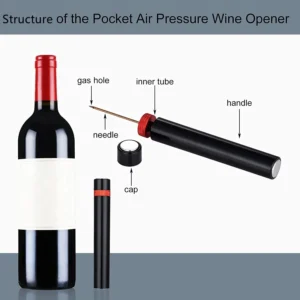 1PC Portable Wine Opener Wine Air Pressure Pump Bottle Opener Tools Bar Accessories for Home Restaurant Party