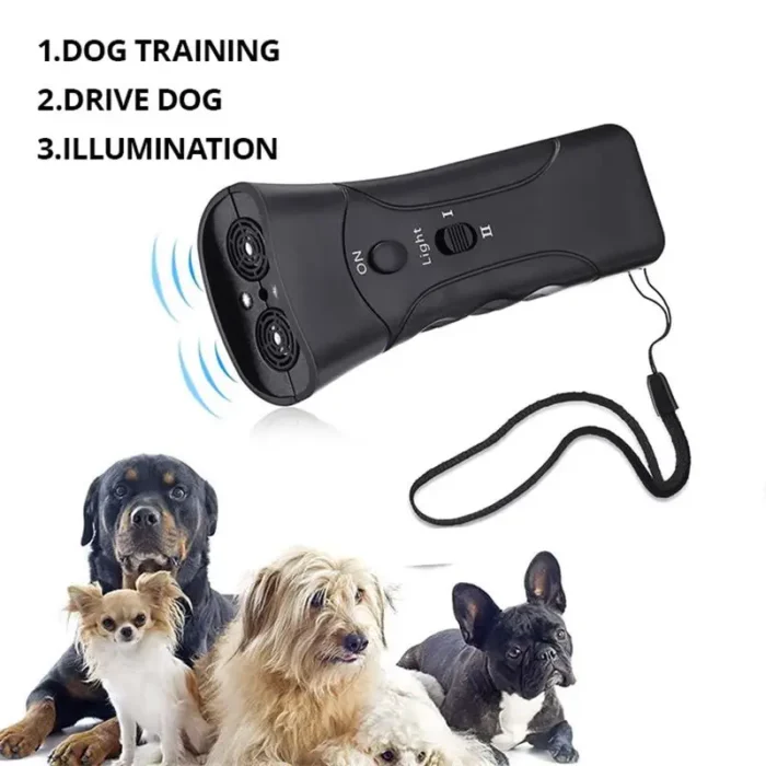 kf-Sd45e73f73aa54c0c9ad0f16a854305e2j 1pc Dog Repeller LED Ultrasonic From Dogs Anti Barking Device Laser Dog Repeller Training Device - Image 1