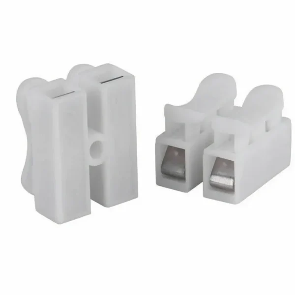 20pcs CH2 Spring Quick Wire Connectors Cable Clamps Terminal Block LED Strip Light Replace Electrical Tapes Cable Clamp Tools - Image 3