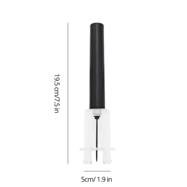 1Pc Black Pneumatic Pump Bottle Opener Bottle Opener With Stainless Steel Pin Type Cork Tool Kitchen Opening Tools Accessories - Image 6