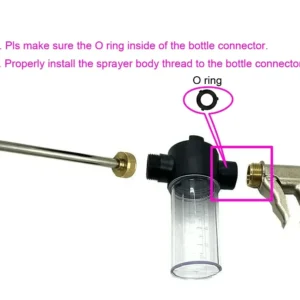 High Pressure Car Wash Foam Pots Lances Irrigation Tools Adjustable Metal Sprinkler Garden Watering Hose Sprinkler