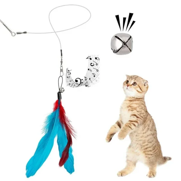 11pcs Replacement Cat Feather Toy Set Feather Replacement Head Retractable Cat Stick Cat Products - Image 4