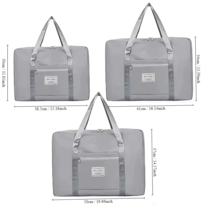 kf-Sdc3dd5e259674f1997f3e80e4c16c044Y 1pc Pink/Blue/Grey Travel Large Capacity Storage Bag Zipper Portable Sports Bag Versatile Gym Handbag Small, Medium, and Large - Image 6