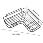 Iron Triangle Rack For Kitchen Bathroom Storage Rack Thickened Love Corner Rack Storage Rack Durable - Image 6