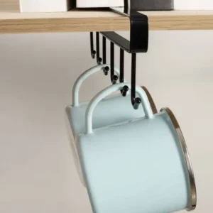 1Pc Black Kitchen Hanger Hook With No Marks Or Nails For Storing Pots Shovels Hanging Pieces Kitchen Utensils Storage Racks Hook