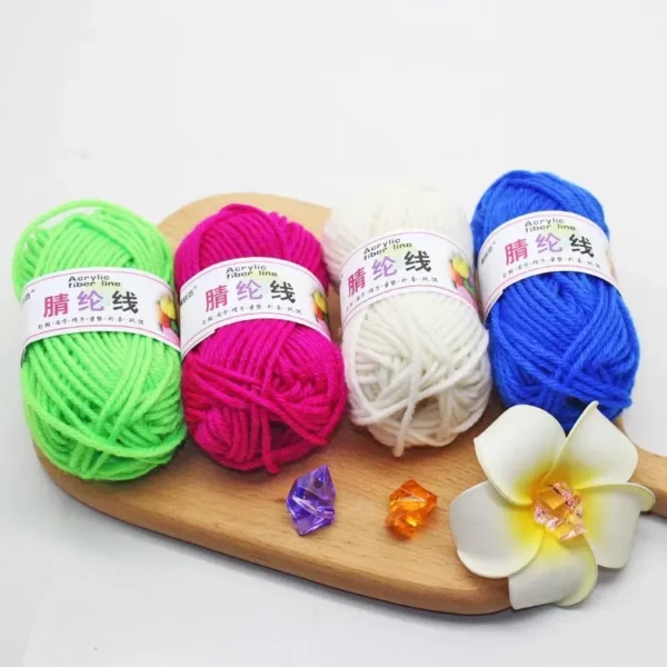 12pcs Multicolor Yarn Knitting Supplies , Crochet Craft For Crocheting And Knitting Yarn Starter Kit For Beginners - Image 6