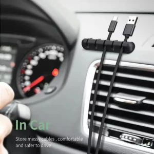 Adhesive Cable Holder Clips Cord Management Wire Organizer for Desktop USB Charging Cable Nightstand Power Cord Mouse Cable