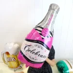 Pink Balloon Champagne Bowknot Wine Cup Wedding Birthday Party Decoration Adult Children Balloon Event Party Supplies - Image 4