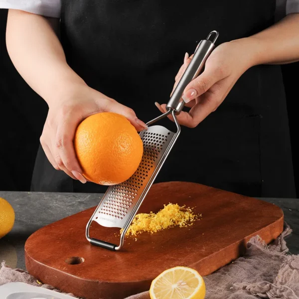 304 Stainless Steel Tube Handle Cheese Grater Lemon Grater Shredder Kitchen Cheese Grater Kitchen Gadgets - Image 3