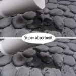 1pc embossed fiber carpet, bathroom living room anti slip mat, pebble floor mat, household items - Image 4