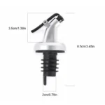 3pcs Silver Household Kitchen Seasoning Bottles Soy Sauce Vinegar Bottles Mouth Stoppers No Oil Leakage No Oil Hanging Tools - Image 6