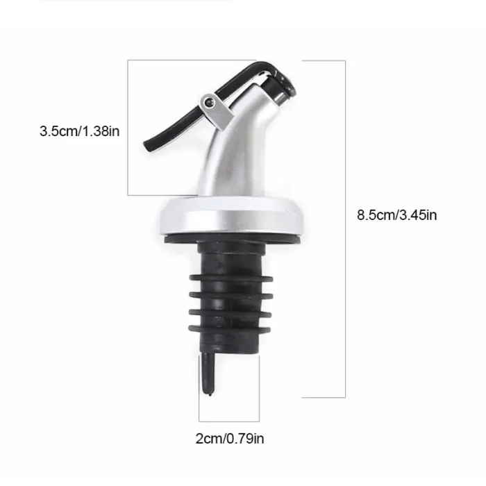 kf-Se5203c0b5c3f4cb7859036b8a1ee2bfbt 3pcs Silver Household Kitchen Seasoning Bottles Soy Sauce Vinegar Bottles Mouth Stoppers No Oil Leakage No Oil Hanging Tools - Image 6