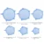 6pcs blue