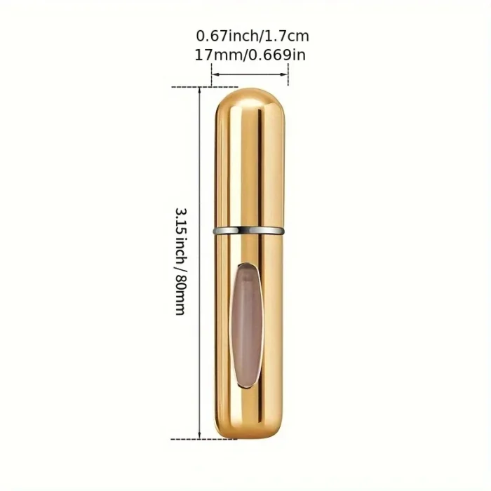 kf-Se6803efa32d940c185b603d7d603569dZ 6 Portable Spray Bottles Travel Size 5ml Self-Priming Bottom Fill Perfume Bottle Set - Image 4