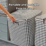 1Pc Futon Storage Bag Non-Woven Fabrics Transparent Visual Window for Quilt Storage Household Items Storage Bag - Image 4