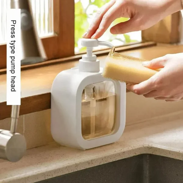 1pc Large Capacity Empty Bottle Laundry Detergent Dispensing Bottle and Shower Gel Detergent Dispensing Bottle - Image 2