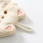 Cute Cartoon Tanuki Hanging Towel Coral Velvet Hair Does Not Lose Thick Cloth Kitchen Bathroom Absorbent Towels - Image 4