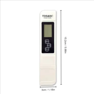 1pc White Handheld TDS Digital Water Tester High Precision Household Purified Tap Water Multifunctional Large Screen Display