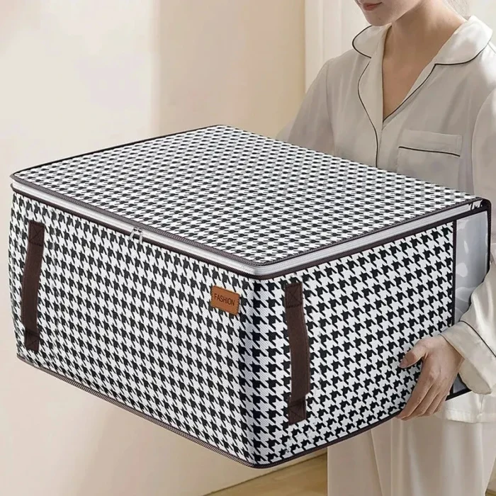 kf-Se9c65763a5c54d24ab9af3480b3906edw Thickened Non-woven Quilt Storage Bag For Household High-capacity Clothing Clothes Packaging Bag Organizing Luggage Bag - Image 1
