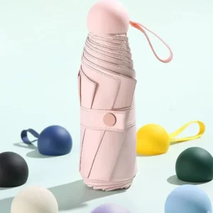 1pc Travel Umbrella With 6 Rib Reinforced Auto Open Close Compact Lightweight Automatic Strong Waterproof Folding Umbrellas