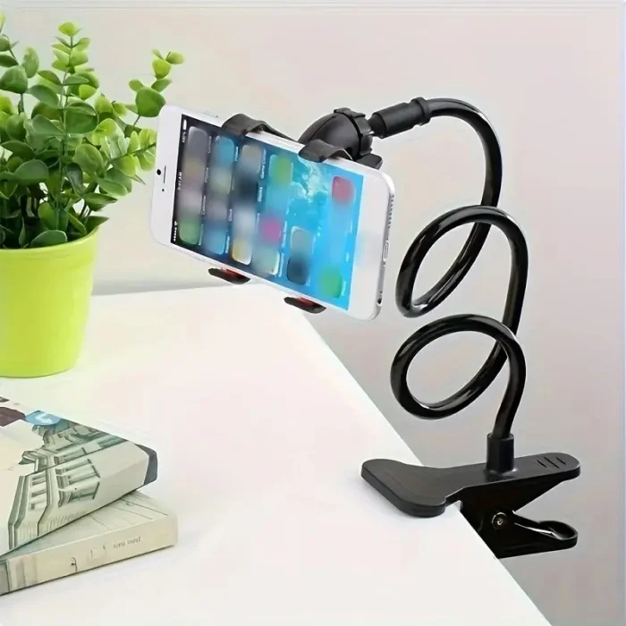 kf-Sec021dbe03df4839b673219ba4094551B 1PC Lazy Mobile Phone Holder Universal Version Double Clip Bedside Phone Holder Multi-functional Bed Extension Creative Tool - Image 3