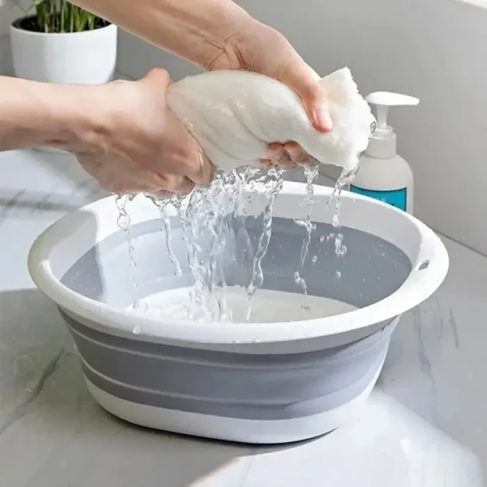 Plastic Folding Basins Portable Wash Basins Folding Laundry Tub Adult Baby Bath Basin Bathroom Kitchen Accessories Wash Basin - Image 3