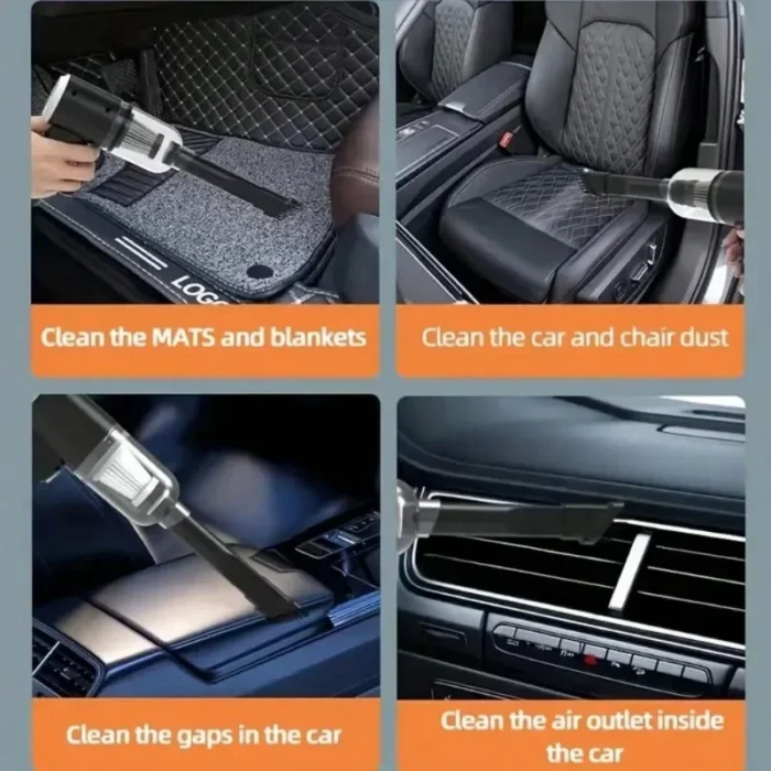 kf-See79dd2109434a099ec18f0869841ace7 Combination Vacuum Cleaner USB Charging Car Household Vacuum Cleaner Small Car with Fully Automatic High Power Powerful Cleaning - Image 4