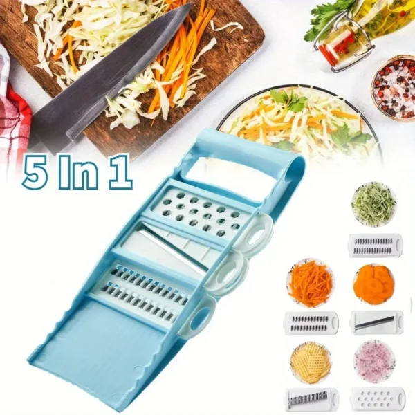 5 in 1 Multi-Functional Vegetable Chopper Onion Chopper Food Chopper Kitchen Mandoline Slicer Veggie Dicer Cutter - Image 7