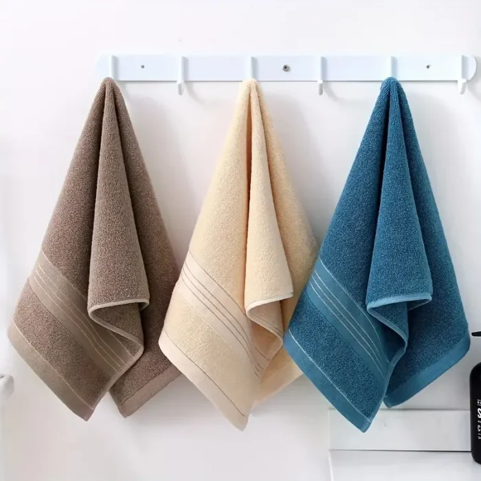 kf-Sef90b25718b64545a5241efbcd00f0f7H Thickened Cotton Towel With Strong Water Absorption Universal Towel For Adults And Children Solid ColorSkin Friendly Towel - Image 2