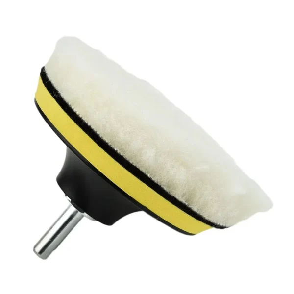 5Pcs 4 Inch Flocking Sanding Disc Hook And Loop Backing Buffing Pads Wool Polishing Wheel For Electric Drill Polisher - Image 5