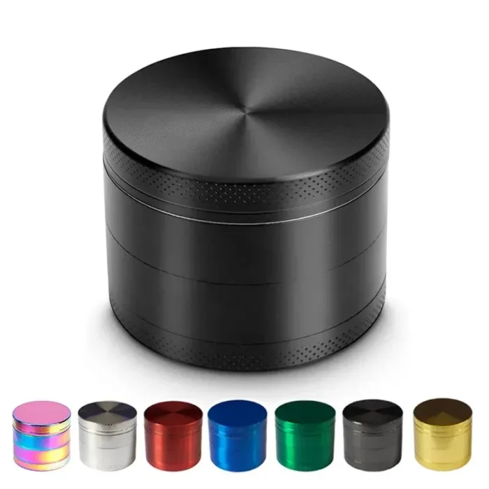 kf-Sf05dc04a8f4844faaf2b1151fbc1b256p Cigarette Grinder Zinc Alloy Four Flat Grinder Grinder Cigarette Shredder Flat Zinc Alloy Metal Manual Cigarette Shredder - Image 1