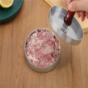 Hamburger Patty Machine Home Kitchen Burger Meat Press Making Round Patty Press Mold Creative Breakfast Patty Maker Aluminum Bur