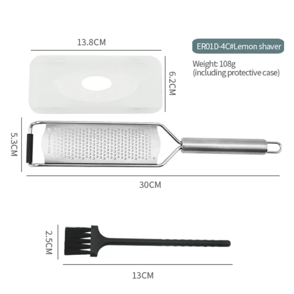 304 Stainless Steel Tube Handle Cheese Grater Lemon Grater Shredder Kitchen Cheese Grater Kitchen Gadgets - Image 6