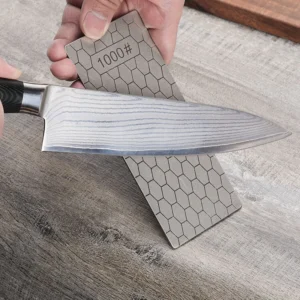 Professional Diamond Knives Sharpening Stone 600# 800#1000# Knife Sharpener Ultra-thin Honeycomb Surface Whetstone Tool