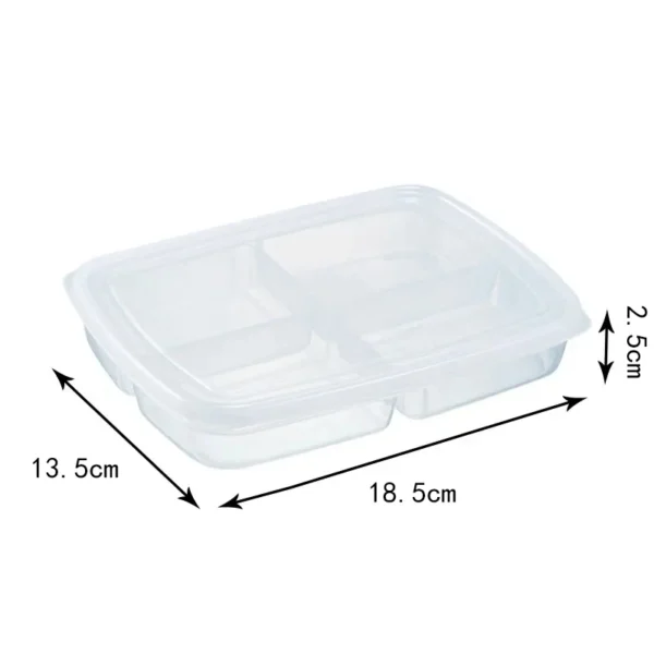 1pc Transparent Four Grid Refrigerator Large Capacity Storage Box Frozen Meat Compartment Food Sub-packed Kitchen Tools - Image 6