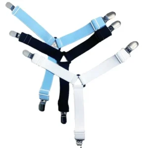 Triangle Bed Sheet Holders Fitted Sheet Clips Adjustable Sheet Suspenders Mattress Gripper Clips for Bed Mattress Cover