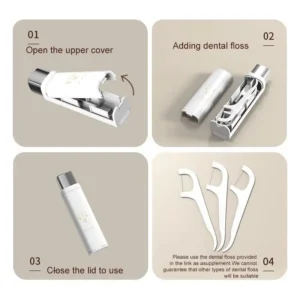 Small Floss Storage Box Household Portable Automatic Pop-up Dental Floss Storage Box Can Carry-on Easy to Use