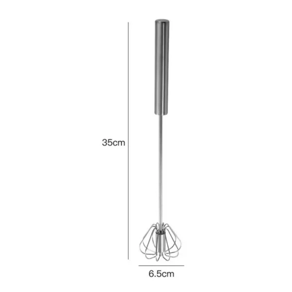 Stainless Steel Rotary Whisk Semi-Automatic Mixer Manual Whisk Household Cream Eggs Baking Gadgets - Image 4