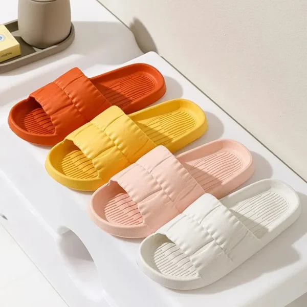 Soft Bottom Slippers for Women Home Bathroom Home Bath Non-slip Couple Summer Sandals for Men Summer Wear Comfortable - Image 3