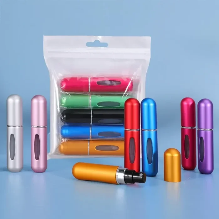 kf-Sfae5216392fb4f99a2628496bc062ff46 5/8ml Refillable Perfume Spray Atomizer Aluminum Perfume Spray Scent Pump Perfume Atomizer Refillable Mini Bottle for Travel - Image 1
