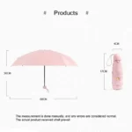 1pc Travel Umbrella With 6 Rib Reinforced Auto Open Close Compact Lightweight Automatic Strong Waterproof Folding Umbrellas - Image 6