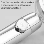 New Propeller Driven Shower Head Cotton Filter Turbocharged High Pressure Handheld Shower Nozzle - Image 3