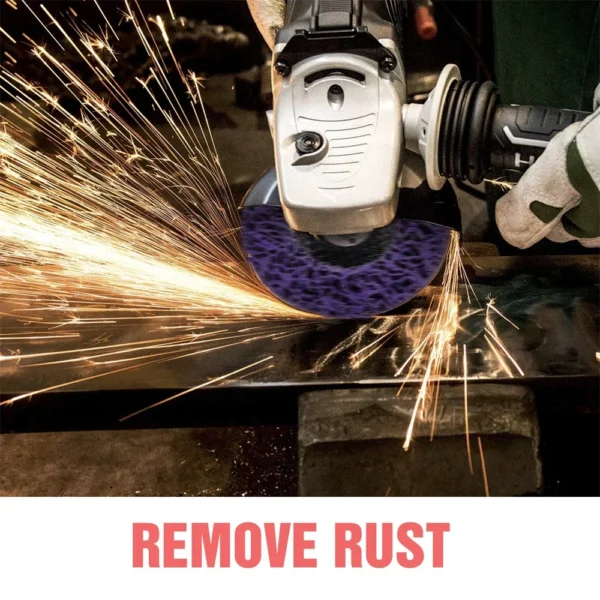 1Pcs 100/115/125mm Coral Disc Poly Strip Disc Grinder Strip Disc Abrasive Wheel Paint Rust Removal Clean For Angle Grinder - Image 5