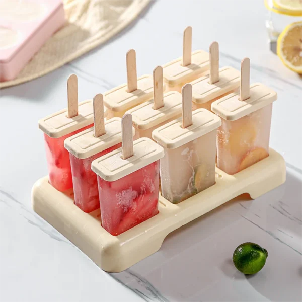 Ice Cream Popsicle Mold DIY Ice Cream Machine Homemade Ice Box with Plastic Stick Ice-lolly Mold Ice Cube Tray Kitchen Gadgets - Image 7